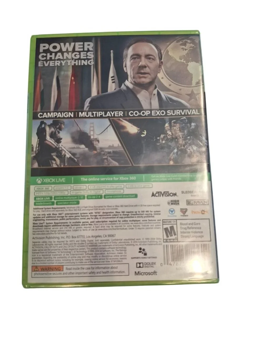 Call of Duty Advanced Warfare Xbox 360 2014 NEW Factory Sealed Activision COD